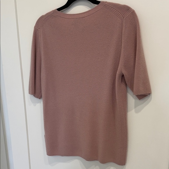 COS Dusty Pink Cashmere Crewneck Sweater - Picture 4 of 10